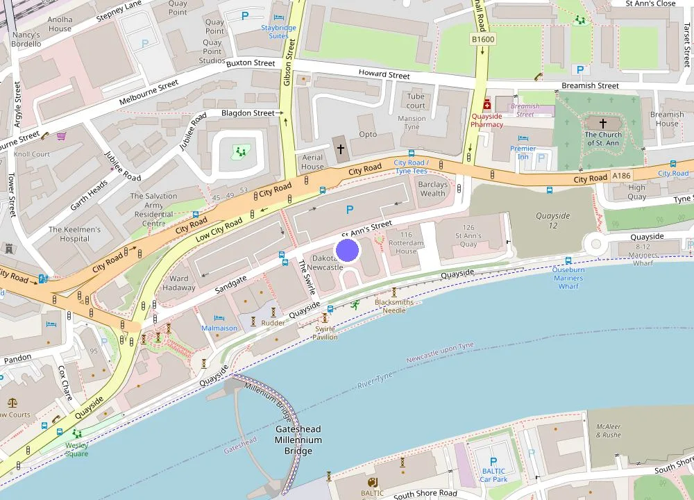 Map: Dakota Newcastle